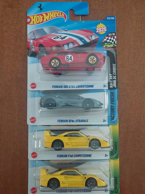 HotWheels Ferrari πακέτο σφραγισμένες, σαν καινούργιο