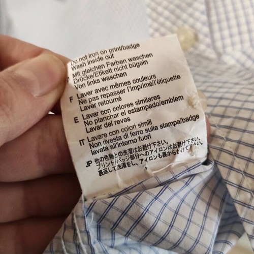 Scotch & Soda shirt for cufflinks like new, blue and white checkered