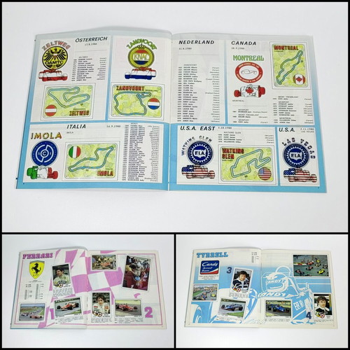 1980 Panini F1 Grand Prix Complete Sticker Set like new