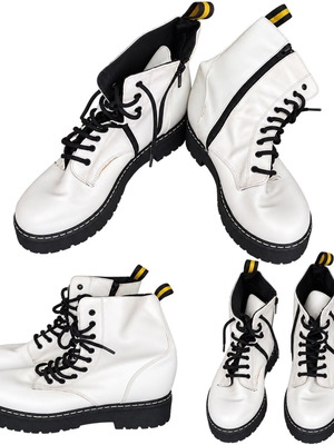 Silia D white ankle boots size 38