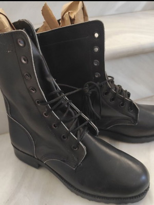 Military boots for Greek Army size 45, black leather
