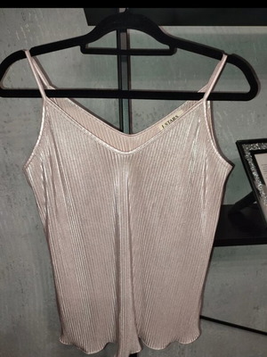 Metallic Rose Gold πλισέ τοπάκι J.Stars σαν καινούργιο, S/M