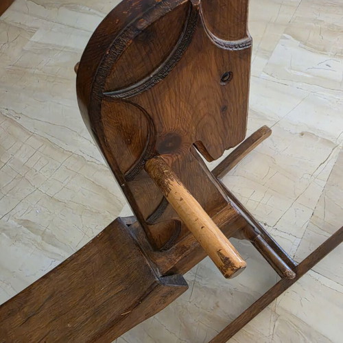 Wooden rocking horse vintage, used