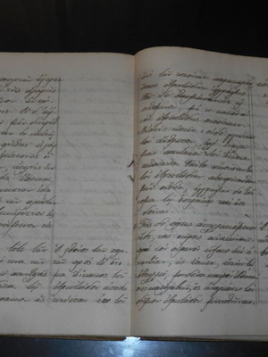 School writing notebook used, 68 pages, Plutarch and Homer notes