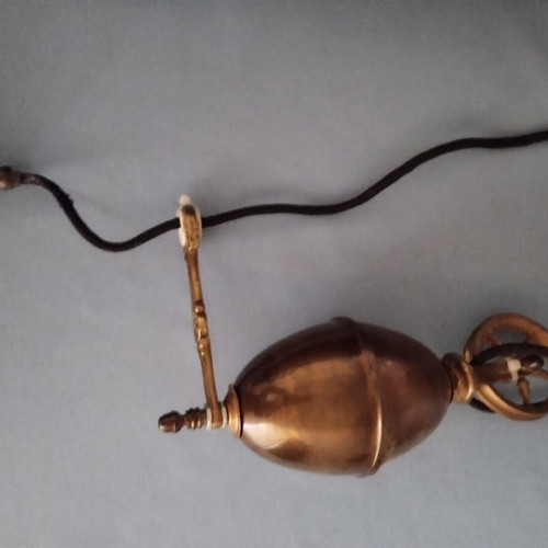 Bronze ceiling light with adjustable height, like new