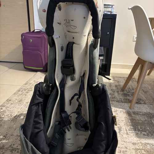 Inglesina Trilogy baby stroller used with footmuff and car seat