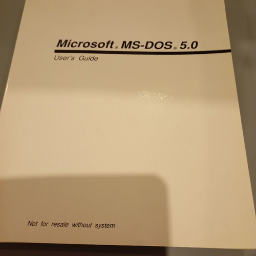 Microsoft MS-DOS 5.0 User's Guide used