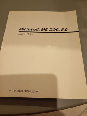 Microsoft MS-DOS 5.0 User's Guide used