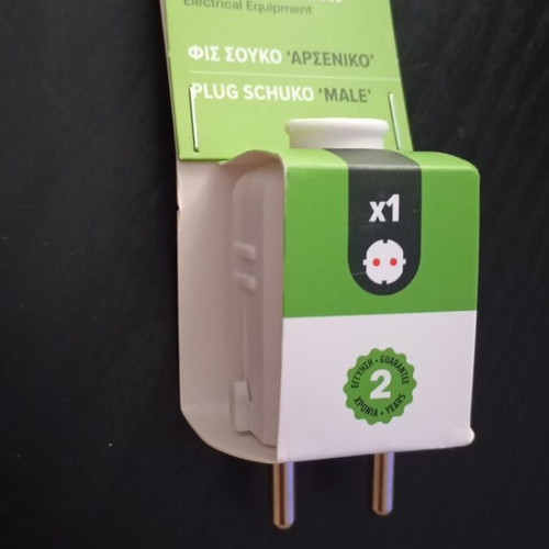Schuko plug male Eurolamp 16A 3500W new