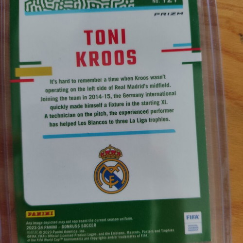 Panini Optic Laser Toni Kroos Real Madrid card like new