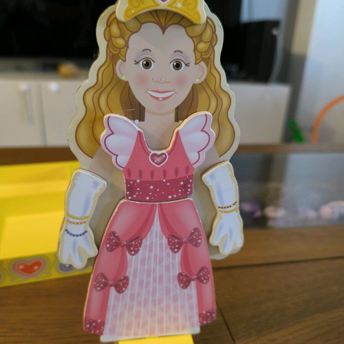 open lace back dress Melissa & Doug Disney Princess Deluxe Wooden Magnetic Dress-Up Set – Cove  Toy House