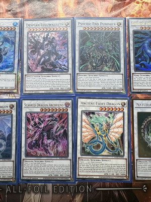 Yugioh Synchro Monsters Bundle with 8 collectible cards