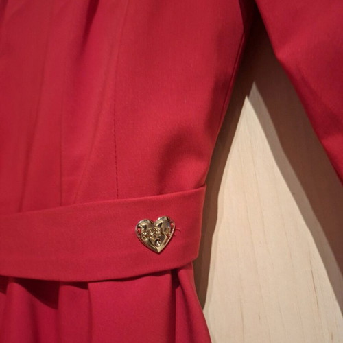 Spell red dress with sleeve, open back and bow like new size M-L