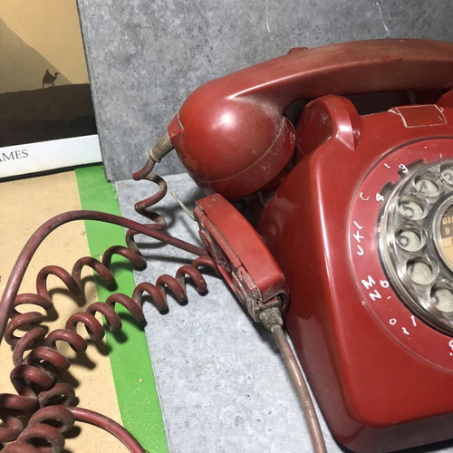 British General Post Office 706 CB GPO red vintage telephone