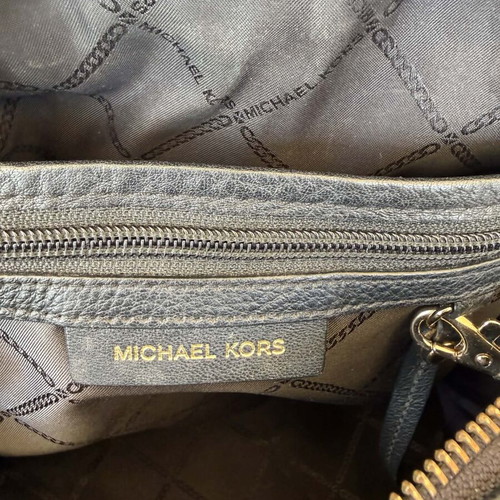Michael Kors Rhea medium leather backpack used, black