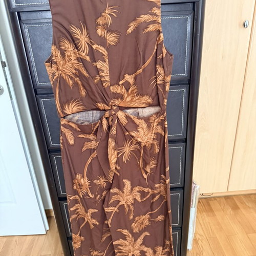 Mango jumpsuit with cutouts new, brown, size L