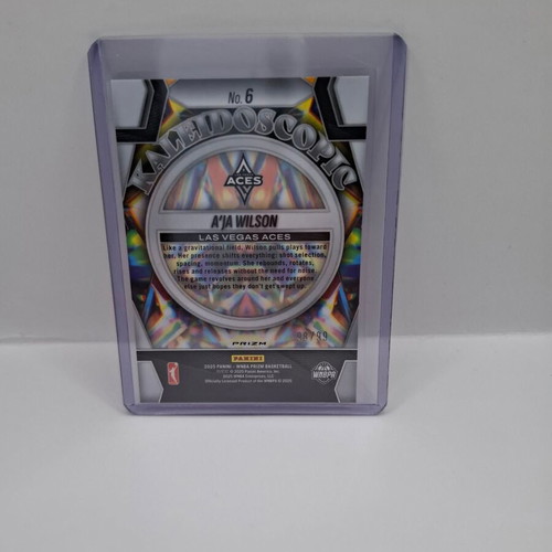 2025 Panini WNBA Prizm A’Ja Wilson Kaleidoscopic Red card like new