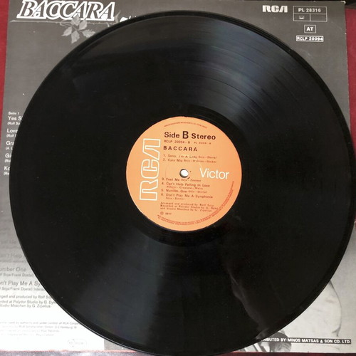 Baccara Baccara vinyl album 1977 disco classic