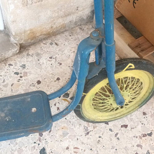 Vintage rare metal scooter from the 70s used