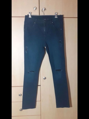 Dark blue denim pants like new, size 42