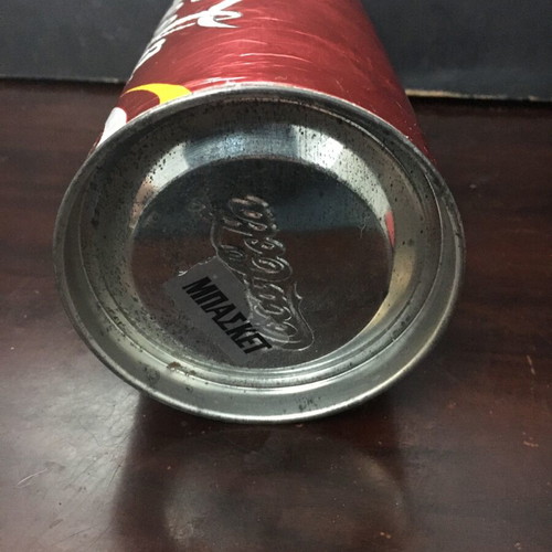 Collectible Coca Cola food storage tin 1990 used