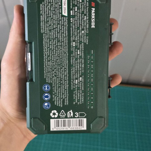 Parkside metal drill bits new