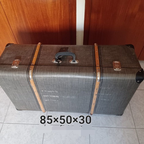 Vintage 70's suitcase trunk, large, 85×50×30 cm