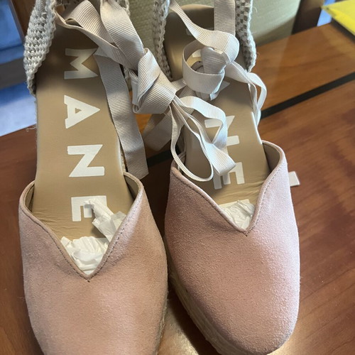 Manebi espadrilles pink size 36 new