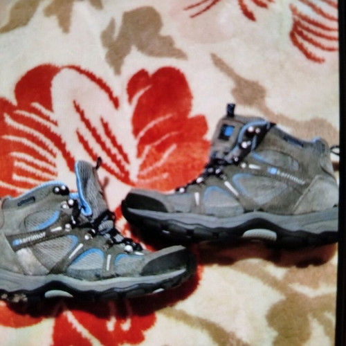 Karrimor women's hiking boots like new, gray and turquoise
