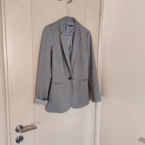Stradivarius Mesato Jacket used, gray, size S
