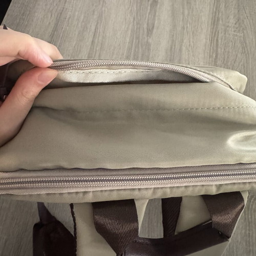 Unisex backpack like new, beige, 42x33x12 cm