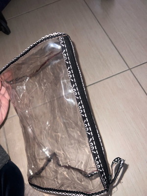 Make up bag large, transparent, like new