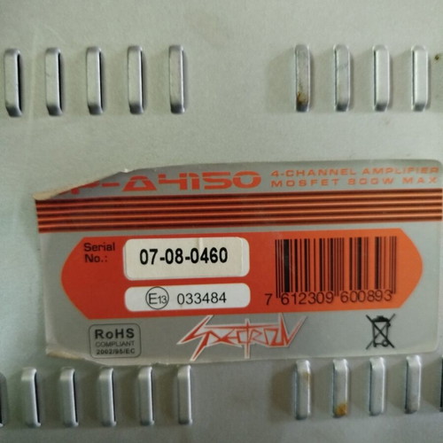 Shark PA-4150 4CH Car Amplifier 800W Max