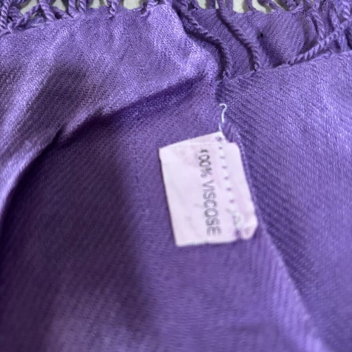 Scarf used, purple, ideal for summer