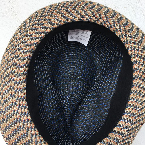 Summer fedora hat paper new, one size, blue and colorful