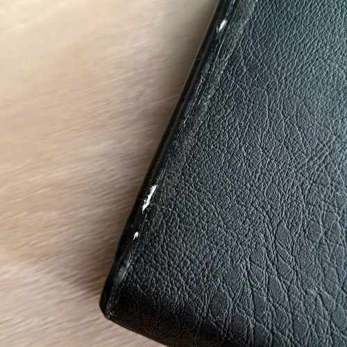 Michael Kors wallet used, black with gold monogram