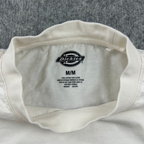 Dickies Durable Clothes men's white T-shirt, size M