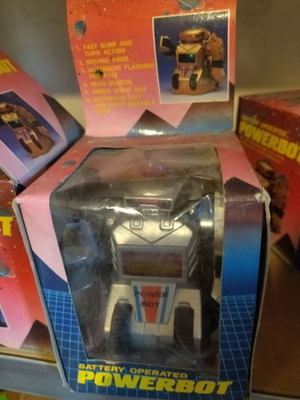 Powerbot plastic robot from the 90s, from stock