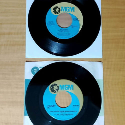 MGM Records 7" vinyl singles used, The Mike Curb Congregation & Gloria Gaynor