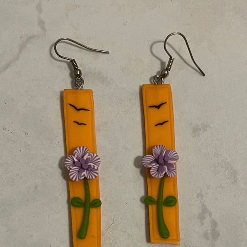 Earrings and necklace new from fimo