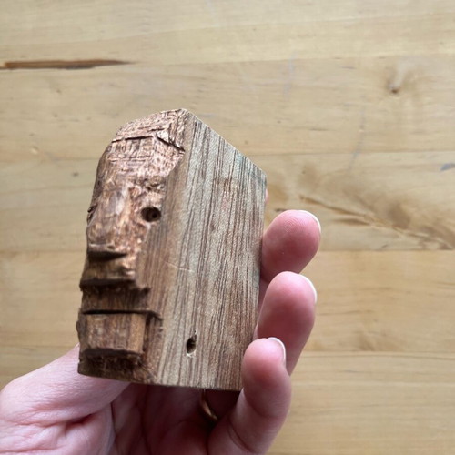Wooden totem sculpture like new