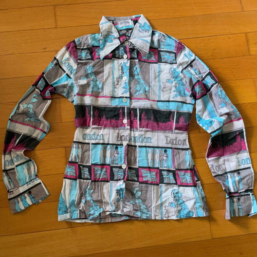 Shirt with London print saint-clair 100% cotton in excellent condition