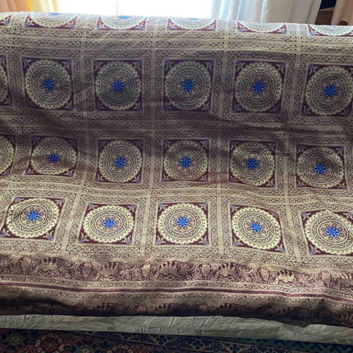 Boho Indian Mandala sofa cover with elephants and 5 pillows like new