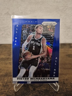 Wembanyama Blue Prizm card used, limited to 149