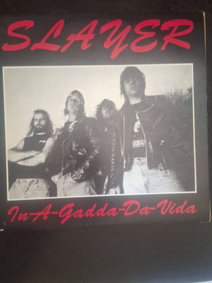 Slayer In-A-Gadda-Da-Vida Live 1989 Transparent Vinyl LP near mint
