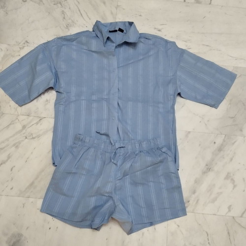 Esmara women's cotton pajama set size XS like new, blue