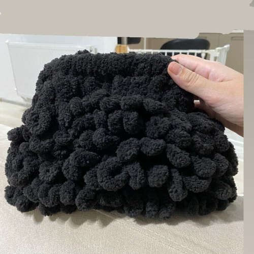 Puffy Handbag New Black with Lining