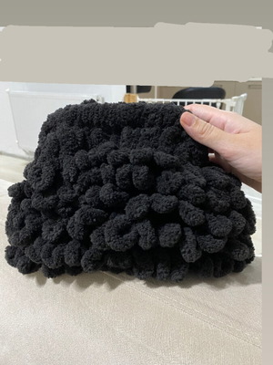 Puffy Handbag New Black with Lining