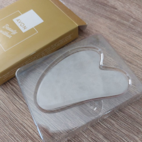 Avon gua sha tool, white quartz