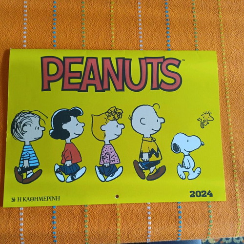 Snoopy 2024 calendar new with 12 strip stories